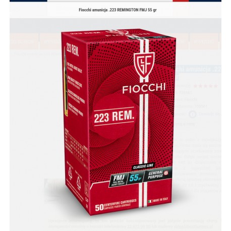 Fiocchi amunicja .223 REMINGTON FMJ 55 gr